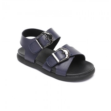 Summer metal buckle decorative flat sandals for boys