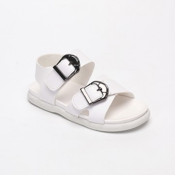 Summer metal buckle decorative flat sandals for boys