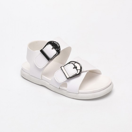 Summer metal buckle decorative flat sandals for boys
