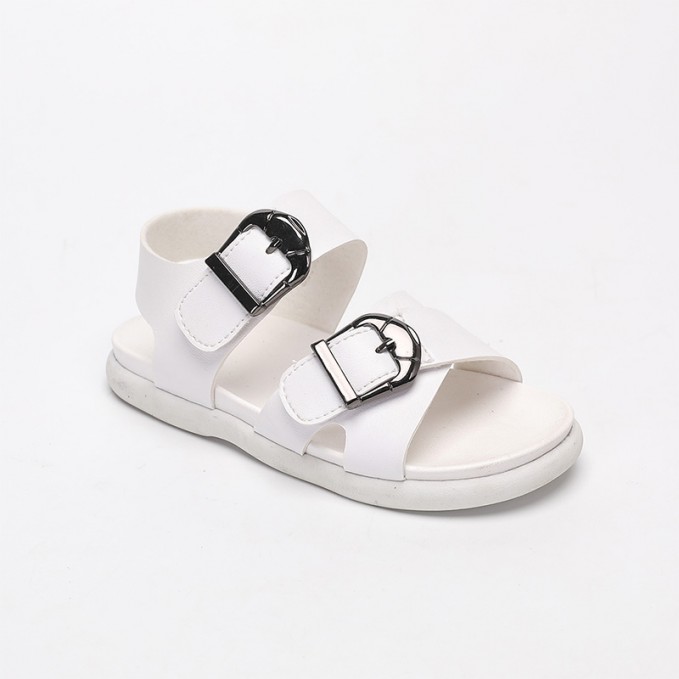 Summer metal buckle decorative flat sandals for boys