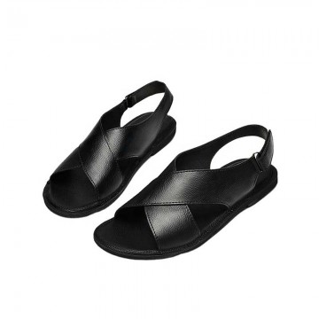 Black lightweight breathable boys' sandals