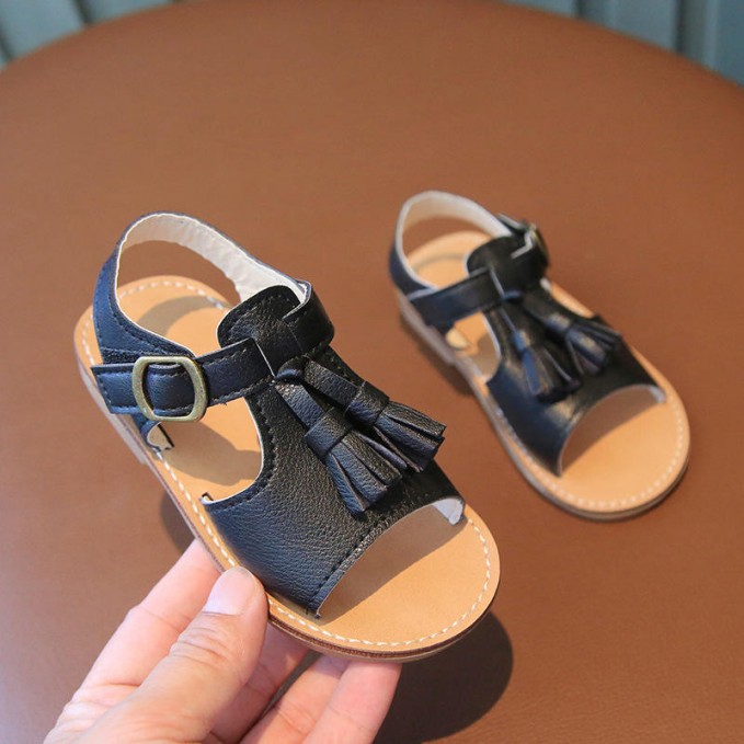 Lightweight and comfortable leather boys' sandals