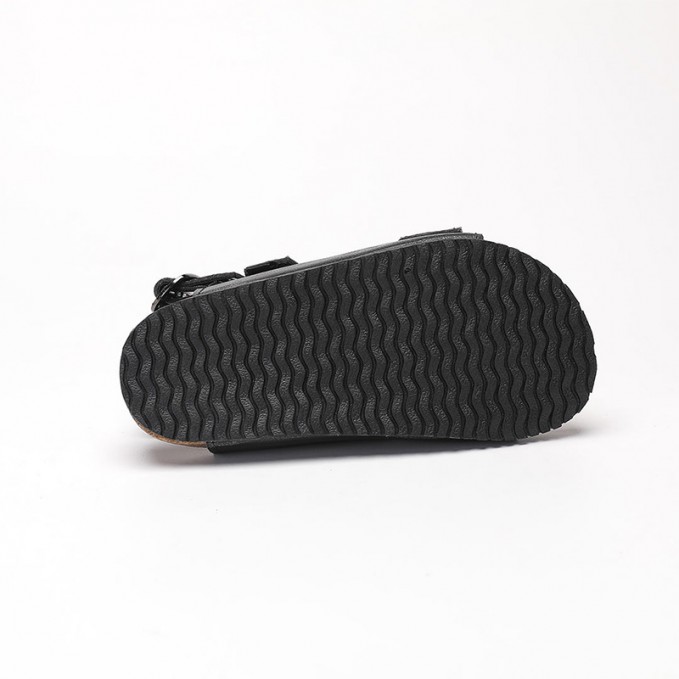 Fashion buckle decorated cork boys sandals
