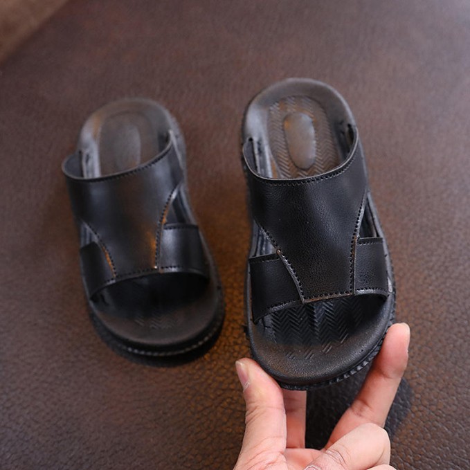 Rebound support non-slip boys' slippers