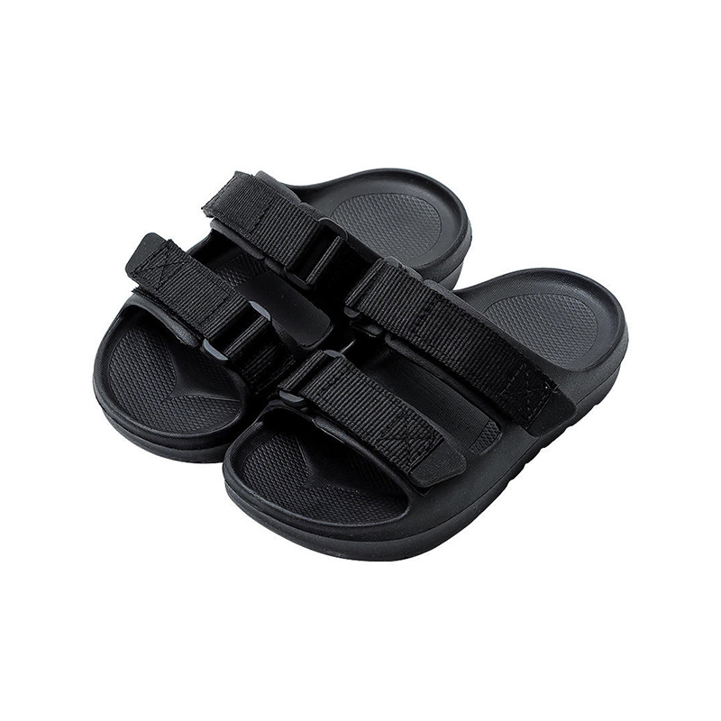 Soft and breathable double Velcro boys' slippers