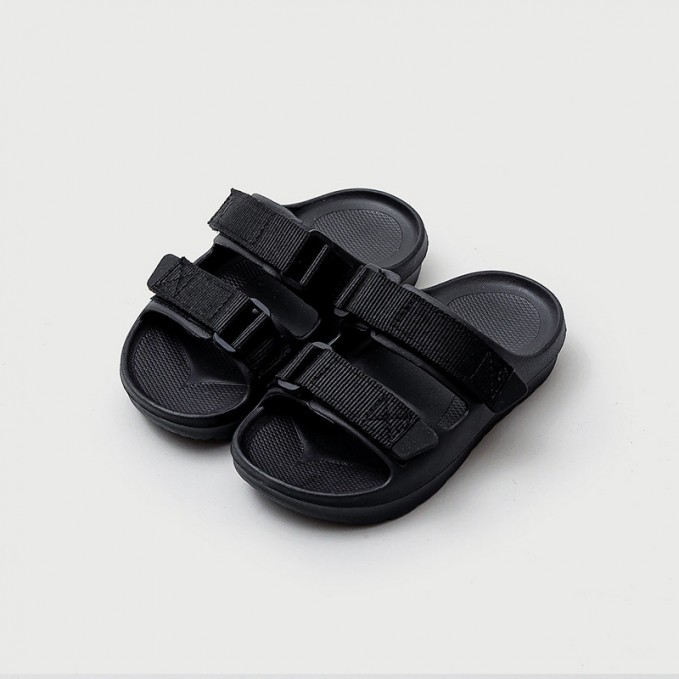 Soft and breathable double Velcro boys' slippers