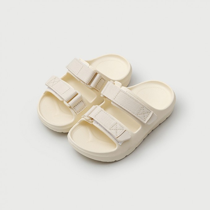 Soft and breathable double Velcro boys' slippers