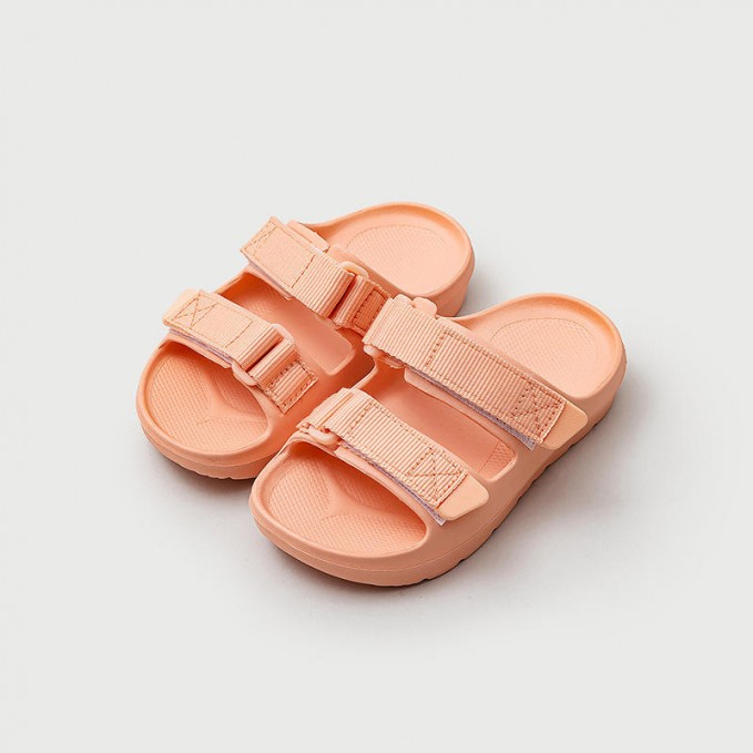 Soft and breathable double Velcro boys' slippers