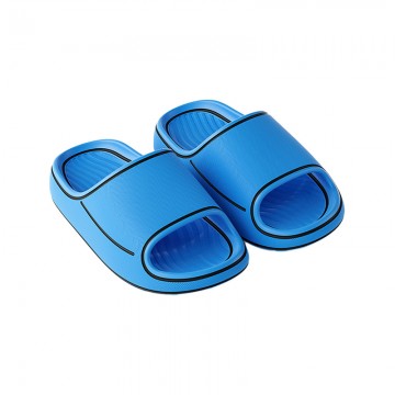 Simple contrast striped non-slip boys' slippers