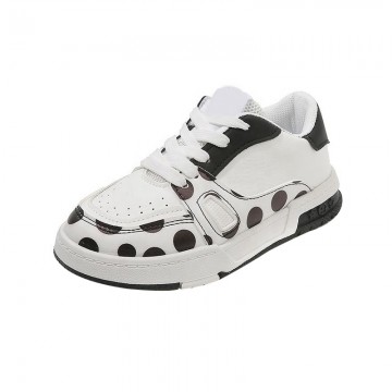 Fashionable color-blocked lace-up boys' sneakers