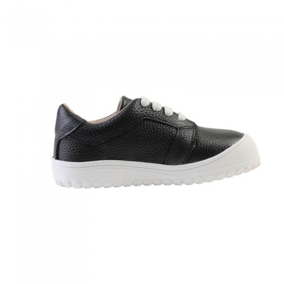 Leather soft sole lace-up boys sneakers