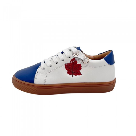 High quality comfortable leather boys sneakers