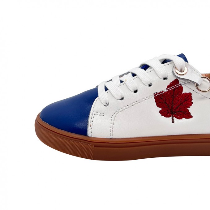 High quality comfortable leather boys sneakers