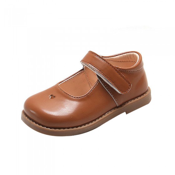 Lightweight and comfortable Velcro girls' leather shoes