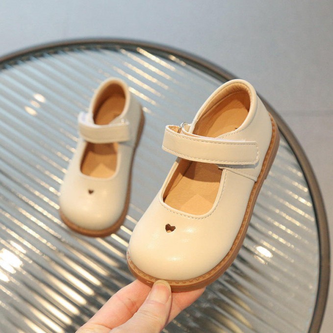 Lightweight and comfortable Velcro girls' leather shoes