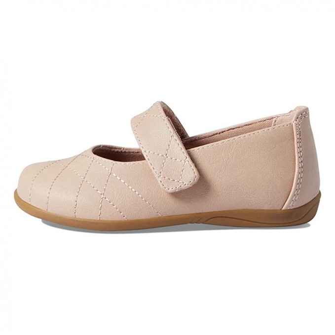 High quality trendy flat leather shoes for girls