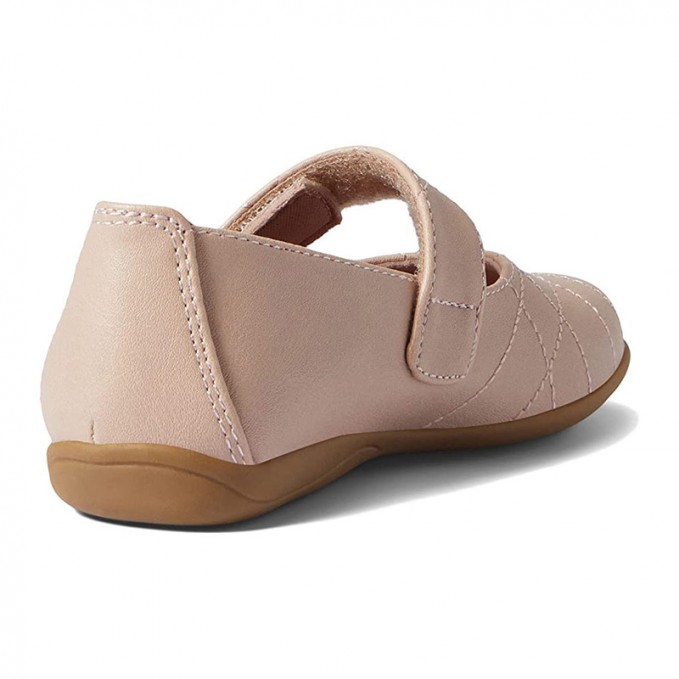 High quality trendy flat leather shoes for girls