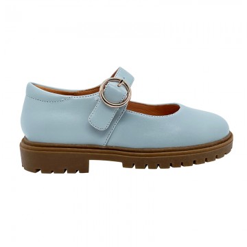 Unique design non-slip girls' leather shoes