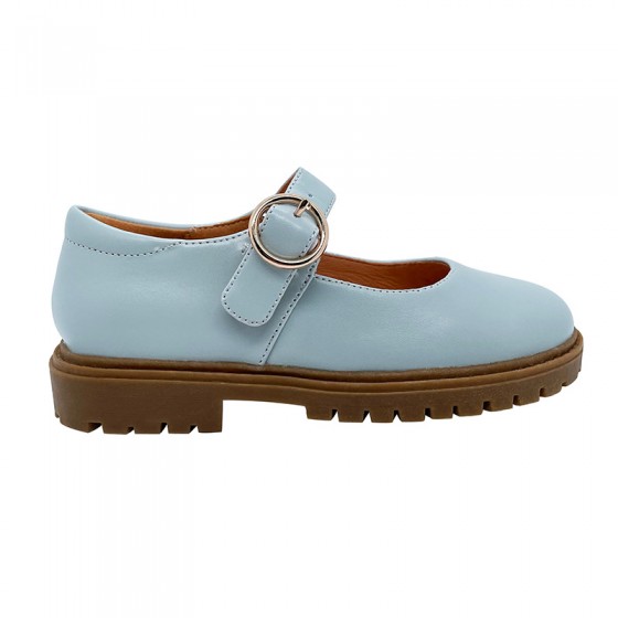 Unique design non-slip girls' leather shoes