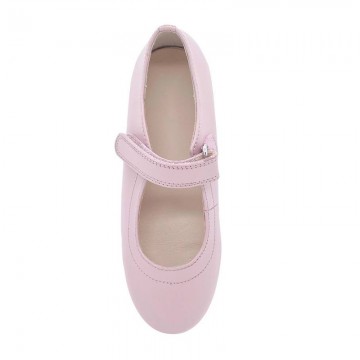 Lightweight and wear-resistant smooth girls' leather shoes