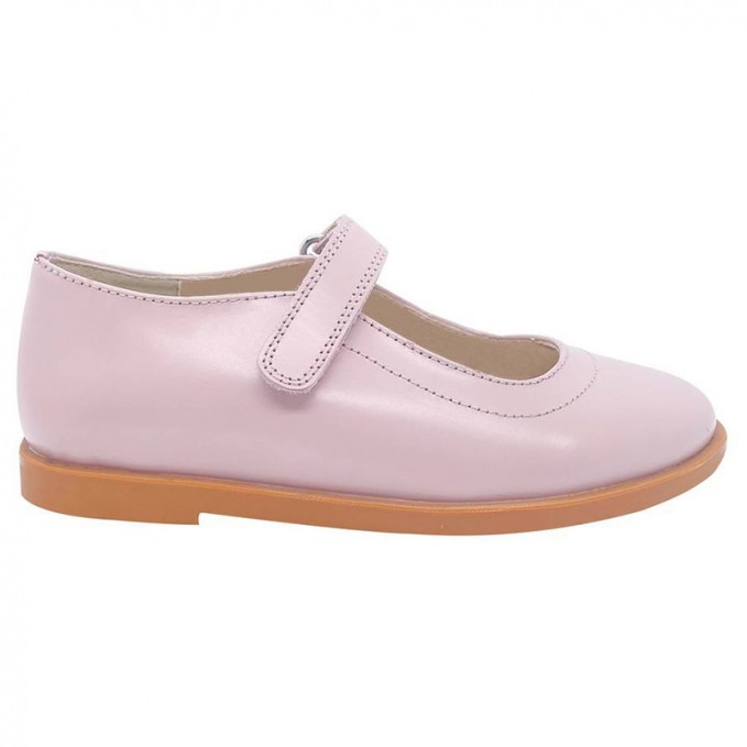 Lightweight and wear-resistant smooth girls' leather shoes