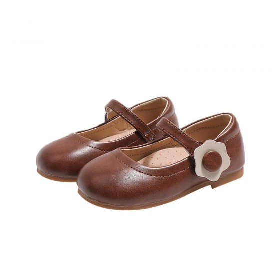 High quality soft and elegant girls leather shoes