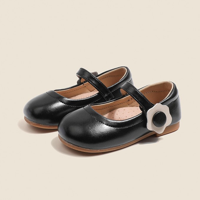 High quality soft and elegant girls leather shoes