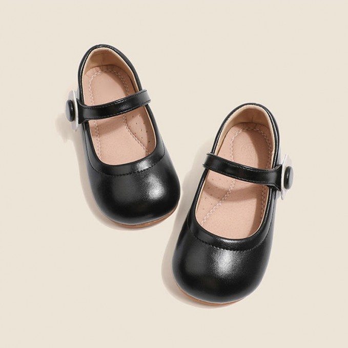 High quality soft and elegant girls leather shoes