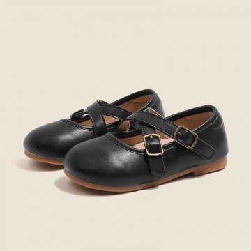 Lightweight breathable soft leather girls shoes