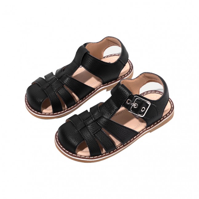 Breathable woven anti-collision girls sandals