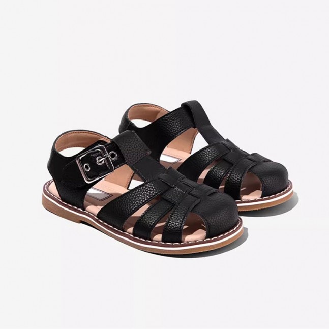 Breathable woven anti-collision girls sandals