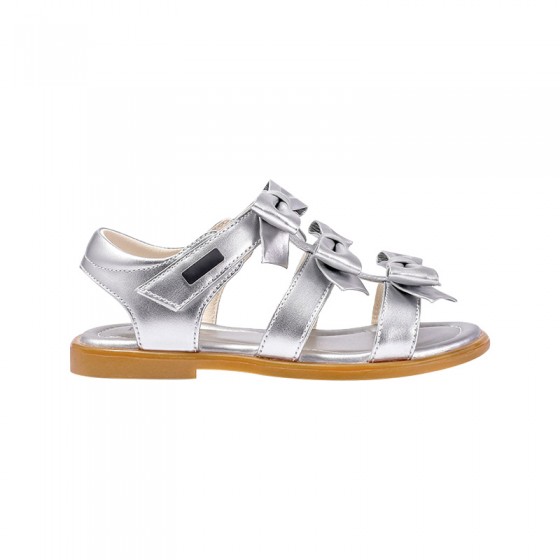 Bow detail non-slip soft sole girls sandals