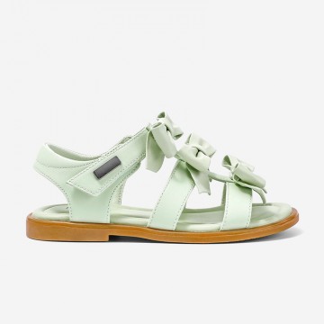 Bow detail non-slip soft sole girls sandals