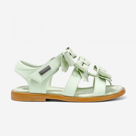 Bow detail non-slip soft sole girls sandals