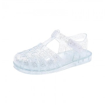 Waterproof breathable flat girls jelly sandals