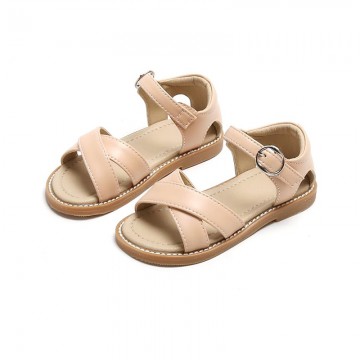 Casual cross-weaving flat sandals for girls