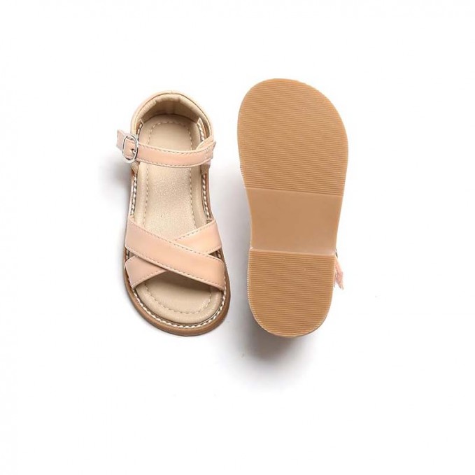 Casual cross-weaving flat sandals for girls