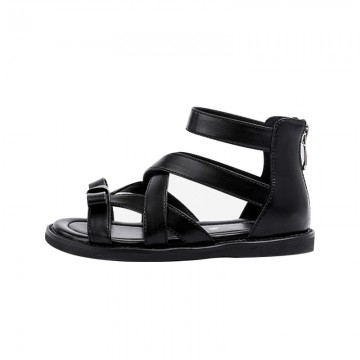 Bowknot zipper non-slip girls sandals