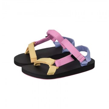 Colorful strappy open toe platform sandals for girls