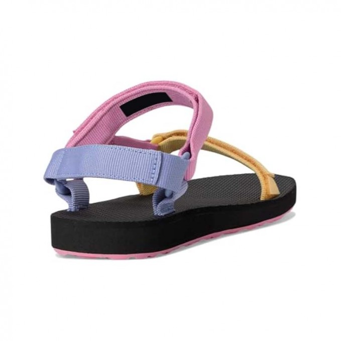 Colorful strappy open toe platform sandals for girls