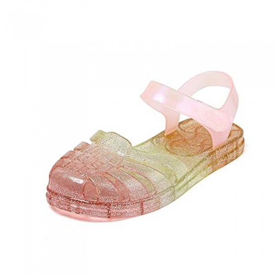 Gradient color closed toe non-slip girls sandals