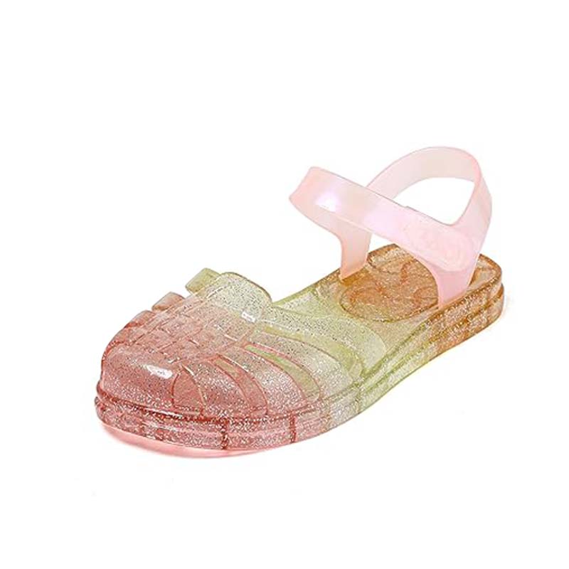 Gradient color closed toe non-slip girls sandals