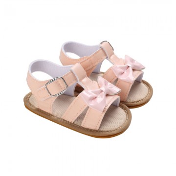 Fashion bow soft sole breathable girls sandals