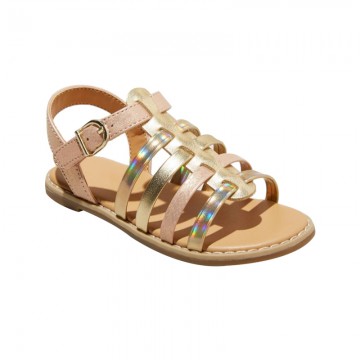 Colorful woven breathable girls sandals