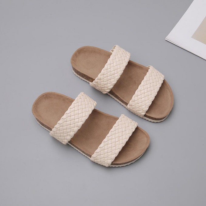 Woven soft bottom non-slip wear-resistant girls slippers