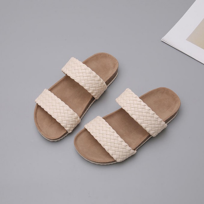 Woven soft bottom non-slip wear-resistant girls slippers