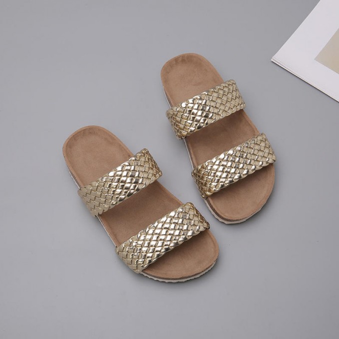 Woven soft bottom non-slip wear-resistant girls slippers