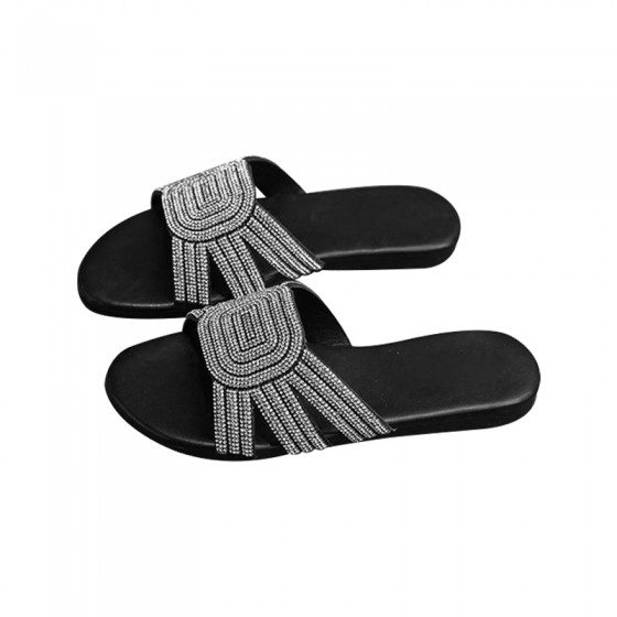 Summer fashion rhinestone girls slippers