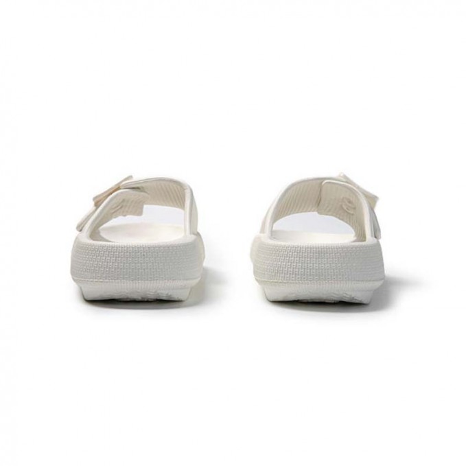 White breathable single-breasted adjustable girls slippers