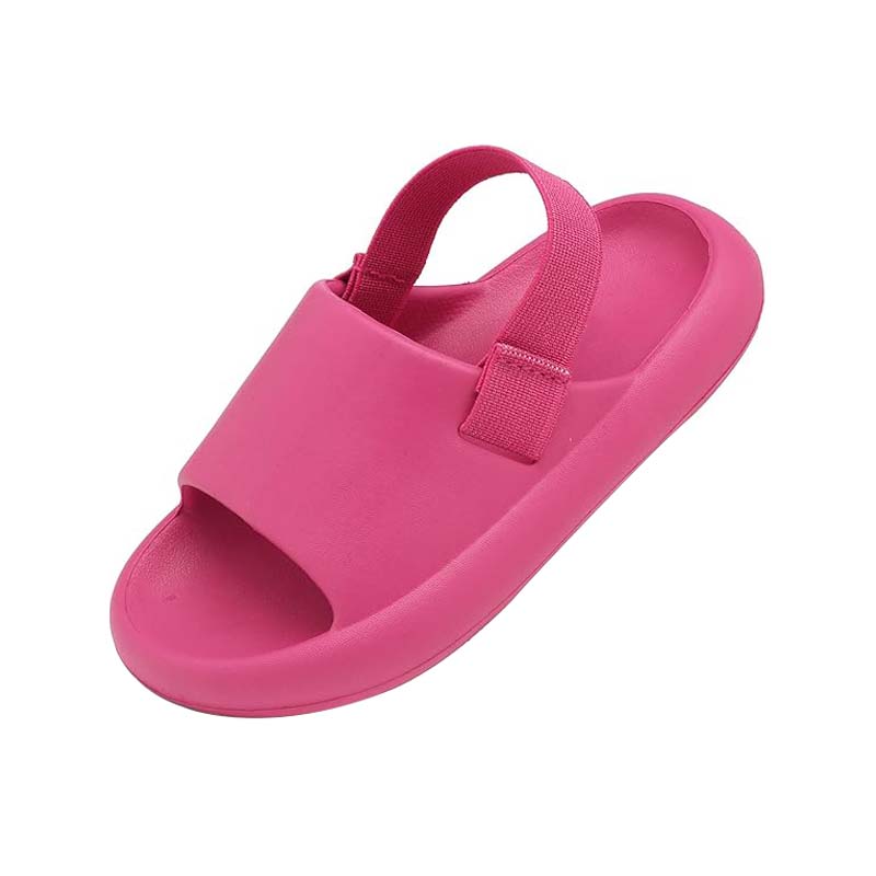 Super comfortable girls slippers with elastic back strap